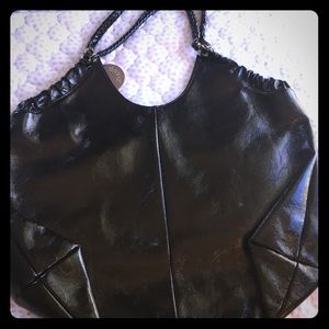 Charles David Patton leather hobo bag