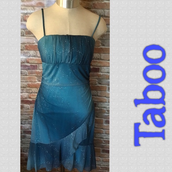 Blue Sequin Dress - Picture 2 of 3