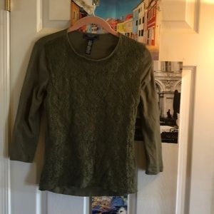 Chaps Denim Olive Green shirt