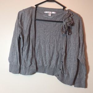 LC Lauren Conrad XS Grey Sweater Cardigan