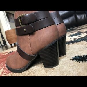 Brown booties