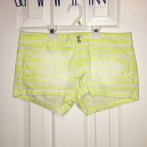 Striped polo shorts