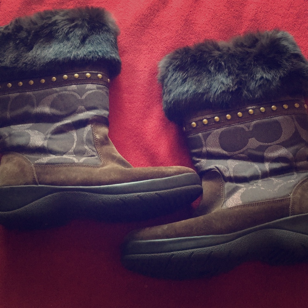 Authentic Coach boots sz 9