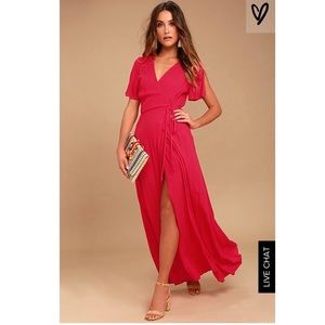 Red Lulus dress