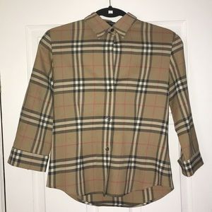 Button Down Burberry Shirt