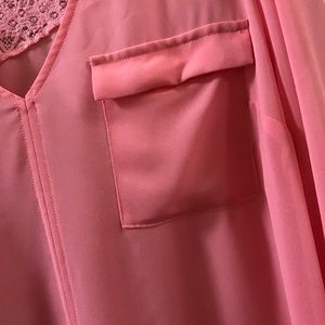 Flowy pale pink blouse