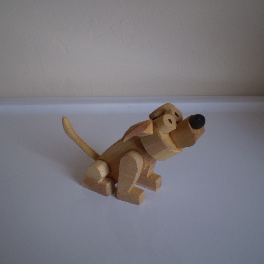 souvenir wood dog