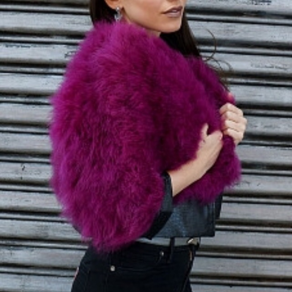Marabou Feather Jacket