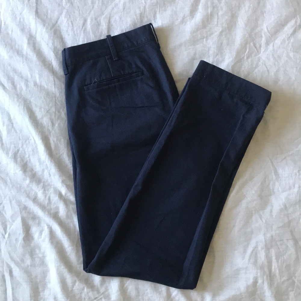 J.Crew navy blue chino 33x32