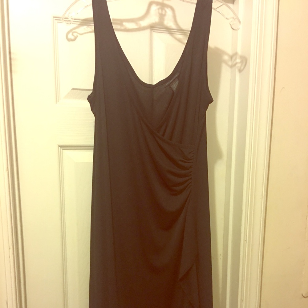 Black silky dress