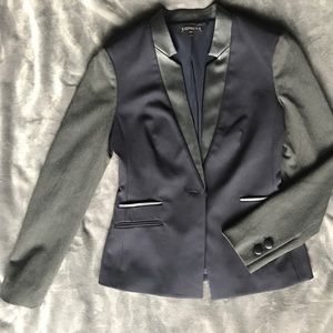 Mixed media express blazer