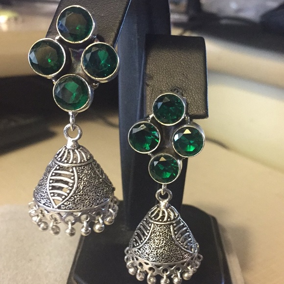 Beautiful handcrafted artisan Indian earrings - Picture 2 of 10