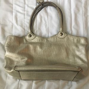 Coach Metallic Legacy tote