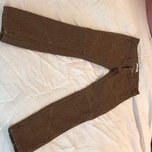 Free People black and orange pinstripe