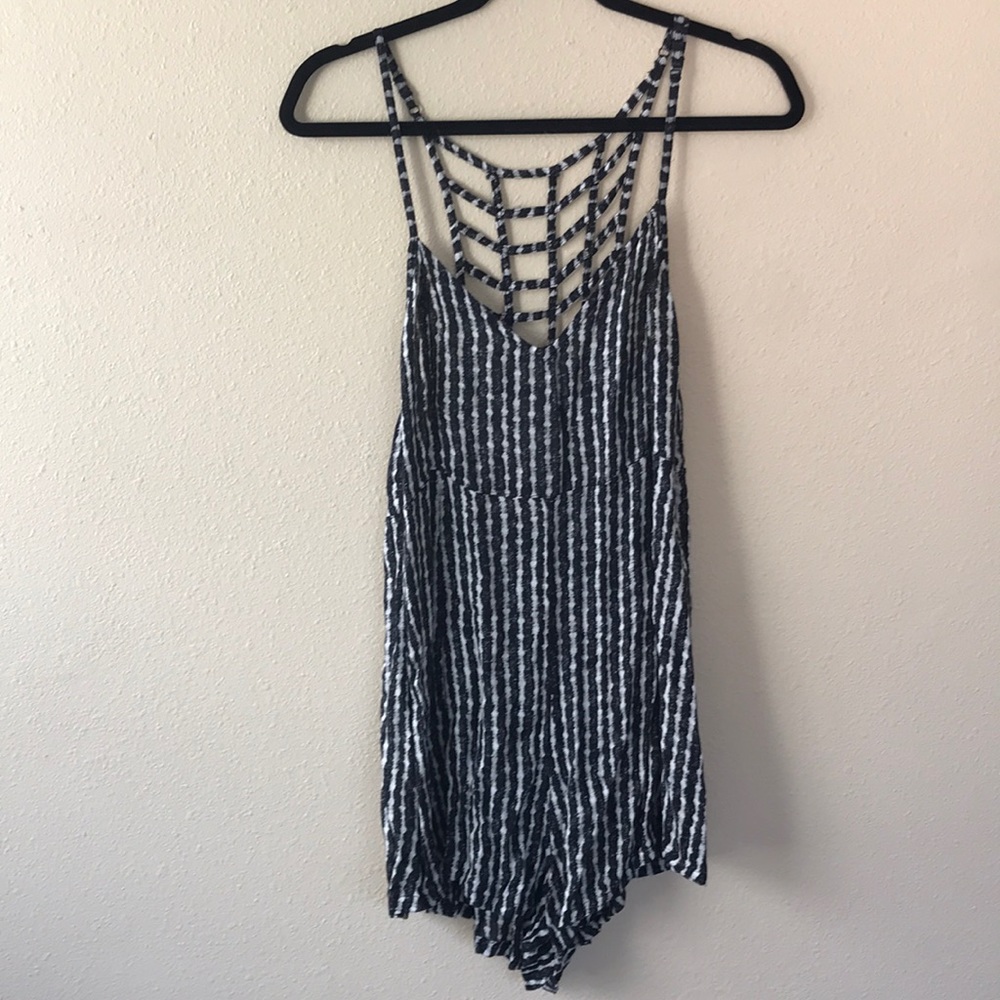 RVCA Black & White Romper