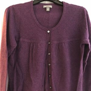 Royal purple cashmere cardigan - gently worn