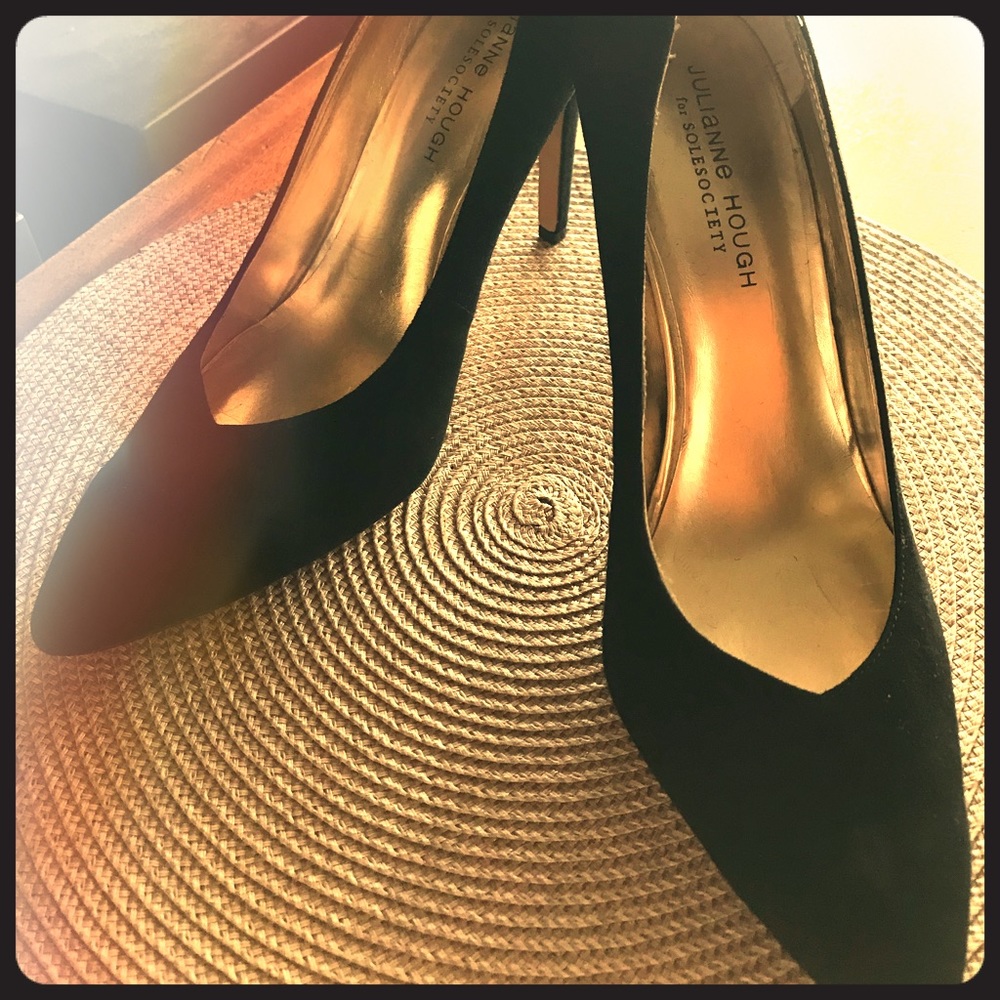 Chic, sexy Juliann Hough Black stiletto heels