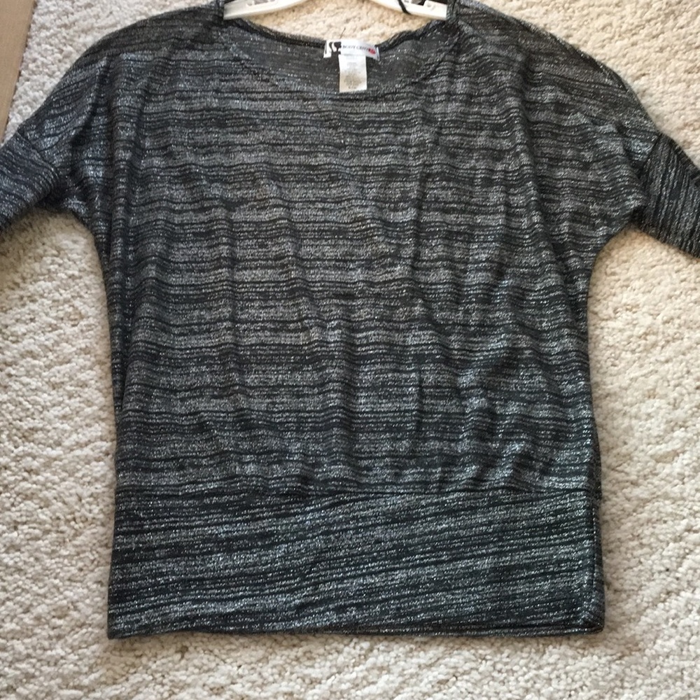 NWOT : body central dolman sparkly holiday top