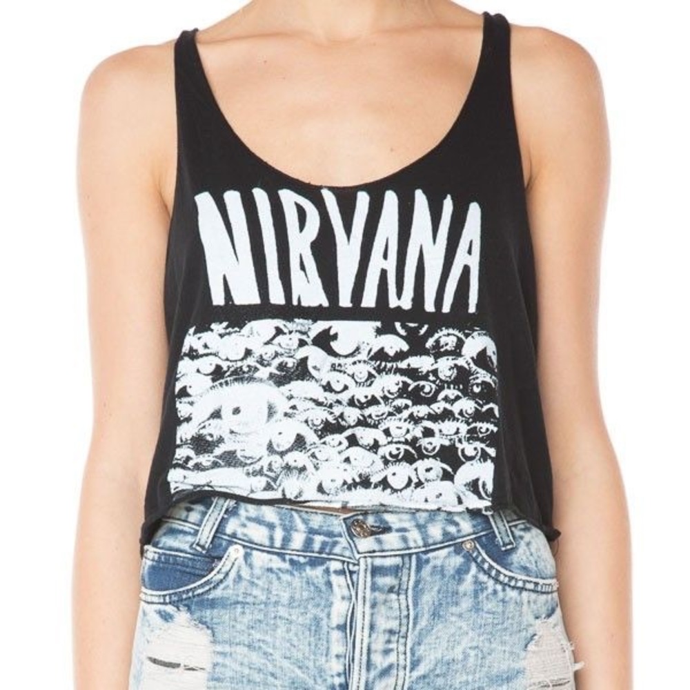 Brandy Melville Nirvana crop top