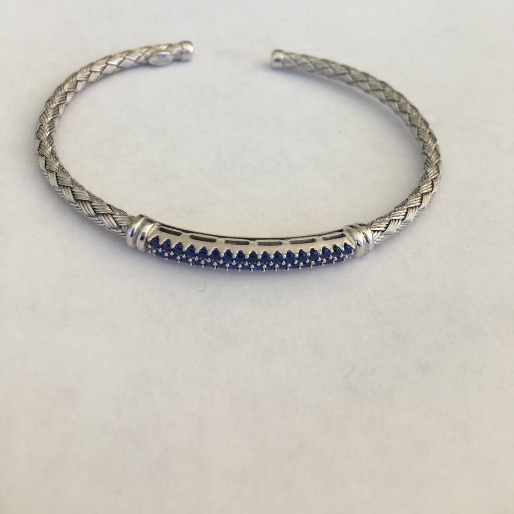 Silver cuff bangle