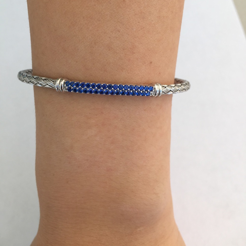 Silver cuff bangle - Picture 3 of 3