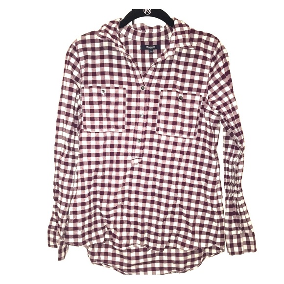 Gingham Madewell Long Sleeve Pullover - Picture 1 of 3