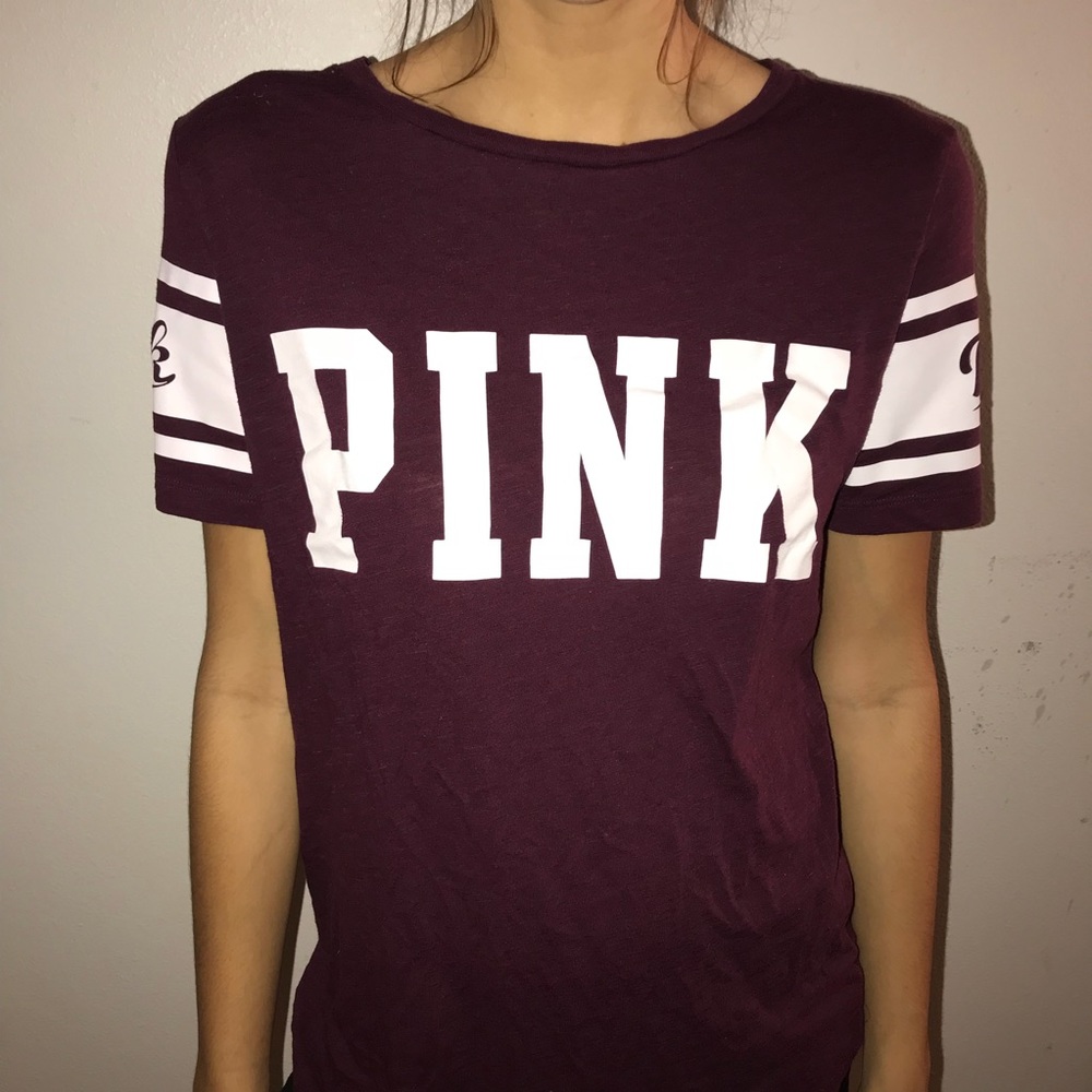 Maroon PINK t shirt