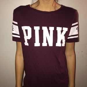 Maroon PINK t shirt