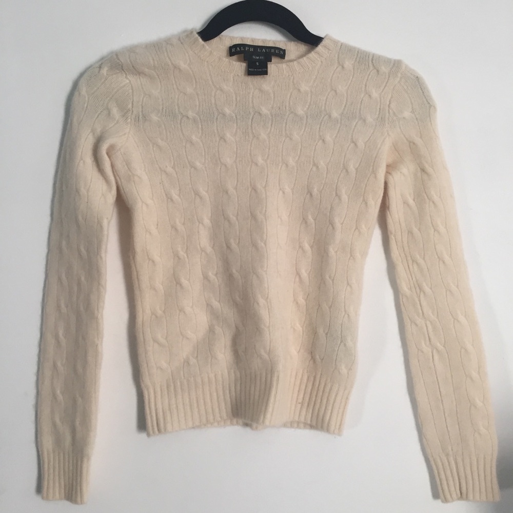 Cable knit sweater
