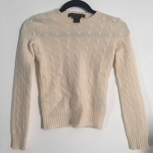 Cable knit sweater