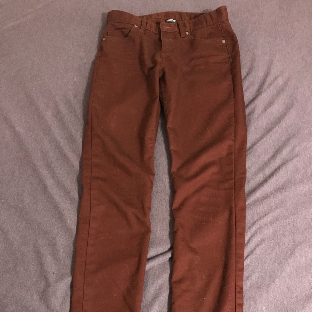 Patagonia pinyon pines pants, red, size 2