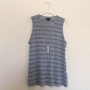 AB Studio Sleeveless Grey Top/Dress