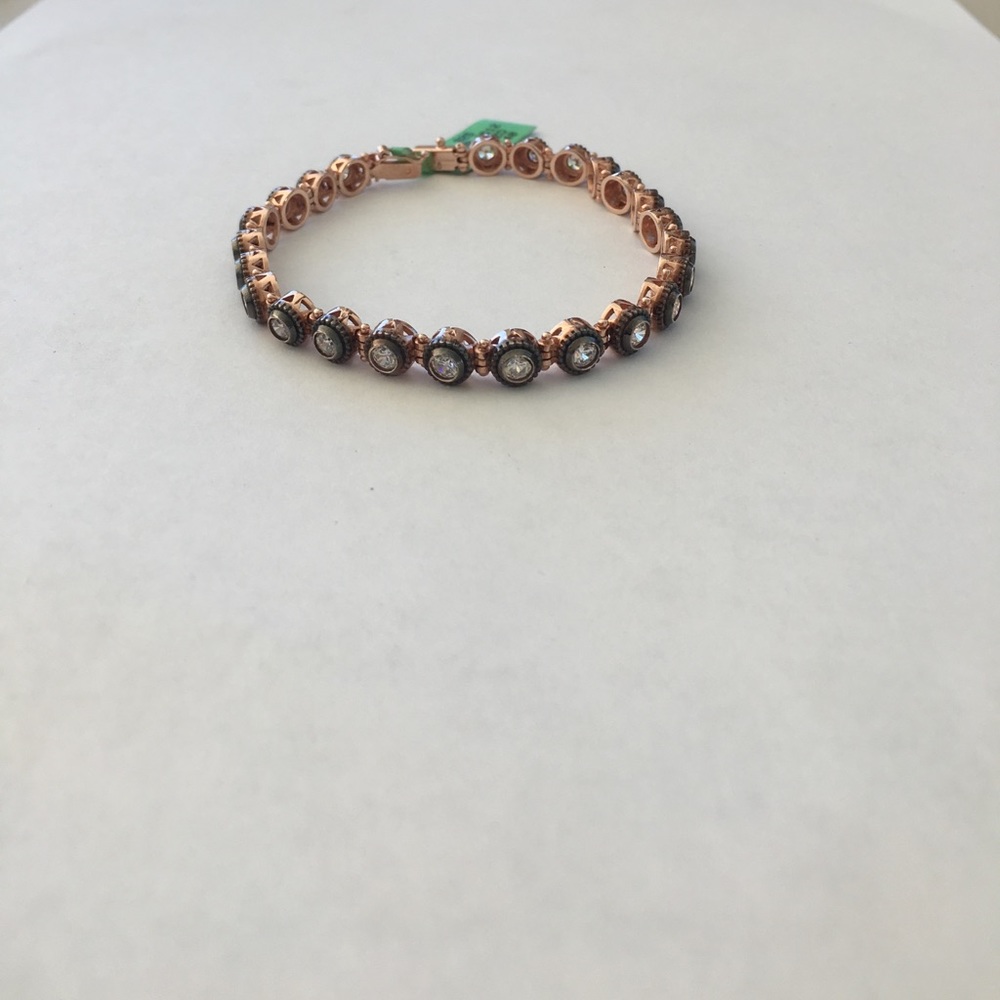 Silver rose gold plated bracelet