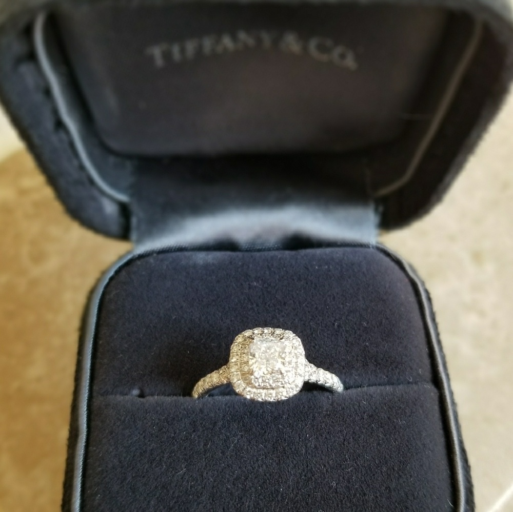 Tiffany Soleste engagement ring