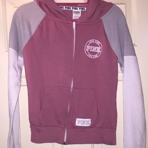 Pink zip up