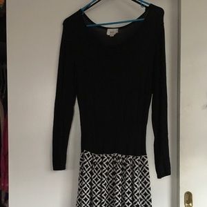 Black and white dress