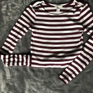 Long sleeve crop top
