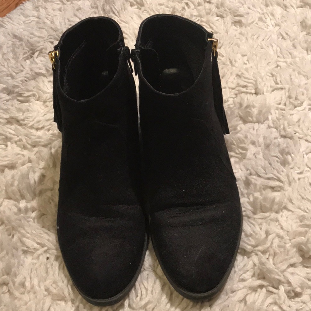 Black ankle booties