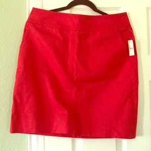 Red Talbots cotton skirt