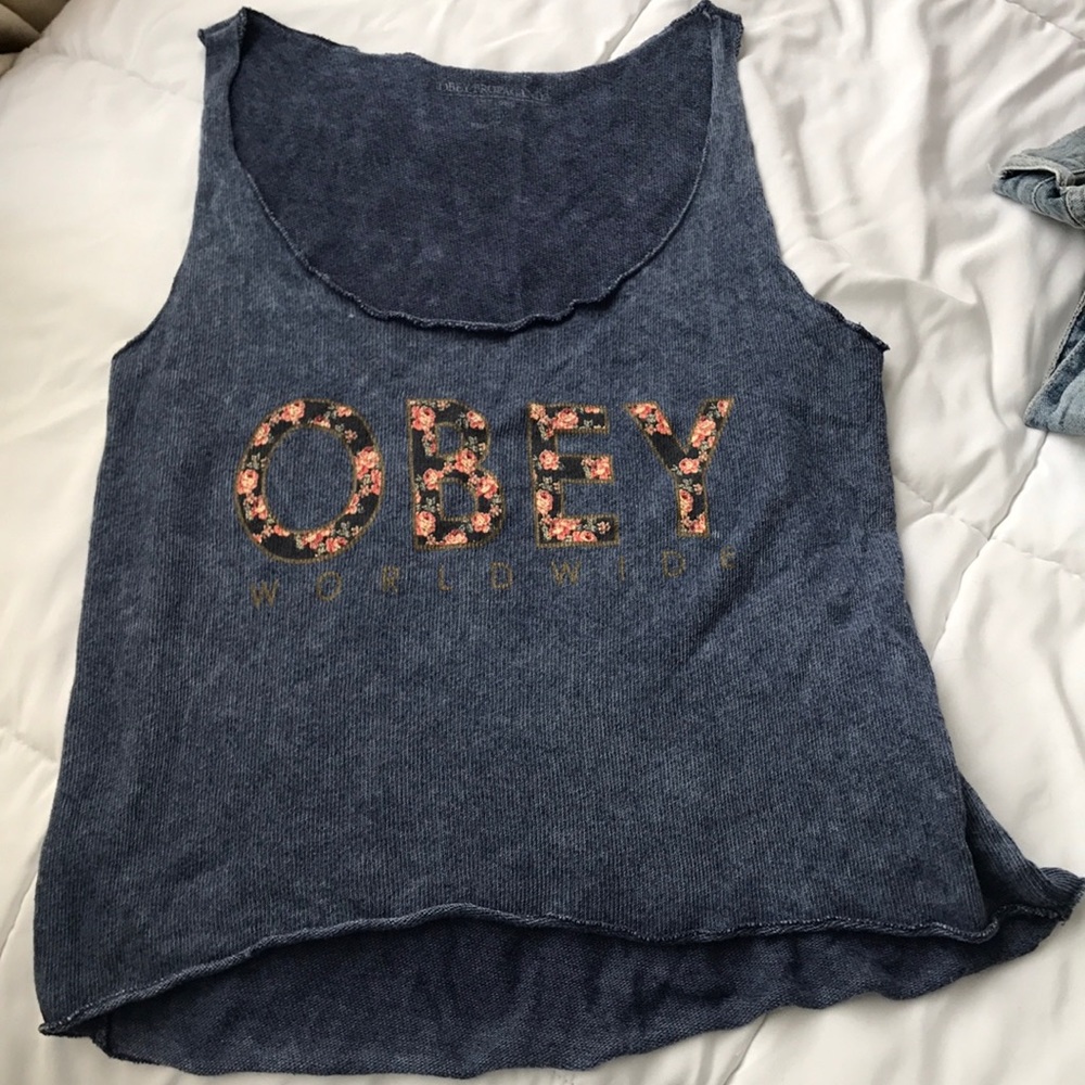 Obey Cropped Tank