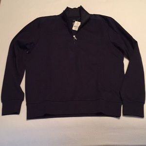 Athletic pull over zip