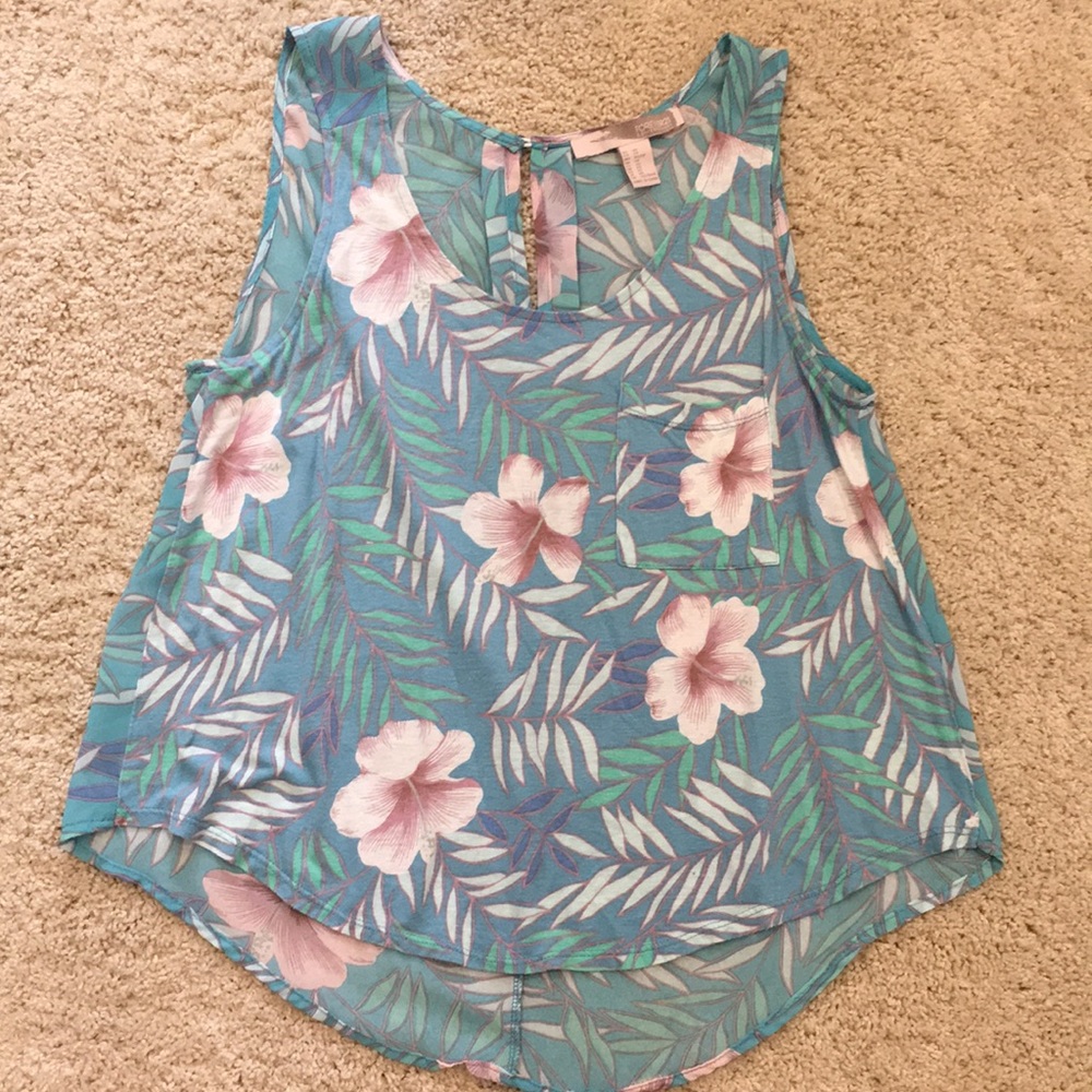Used floral tank top