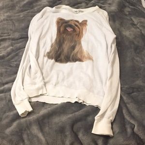 Wildfox Granny's Dog Barefoot Sweater