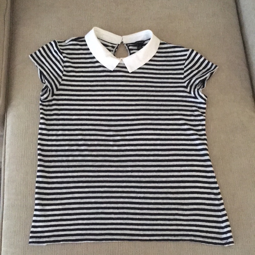 Ann Taylor striped short sleeve top