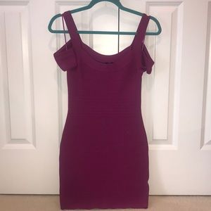 Guess pink/purple bandage dress