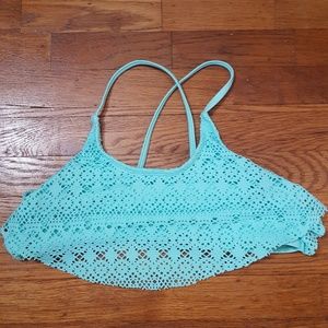 Teal Swim Suit Top
