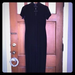 Vintage Purple Velvet Dress