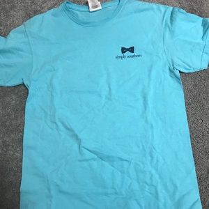 Blue simply southern tee