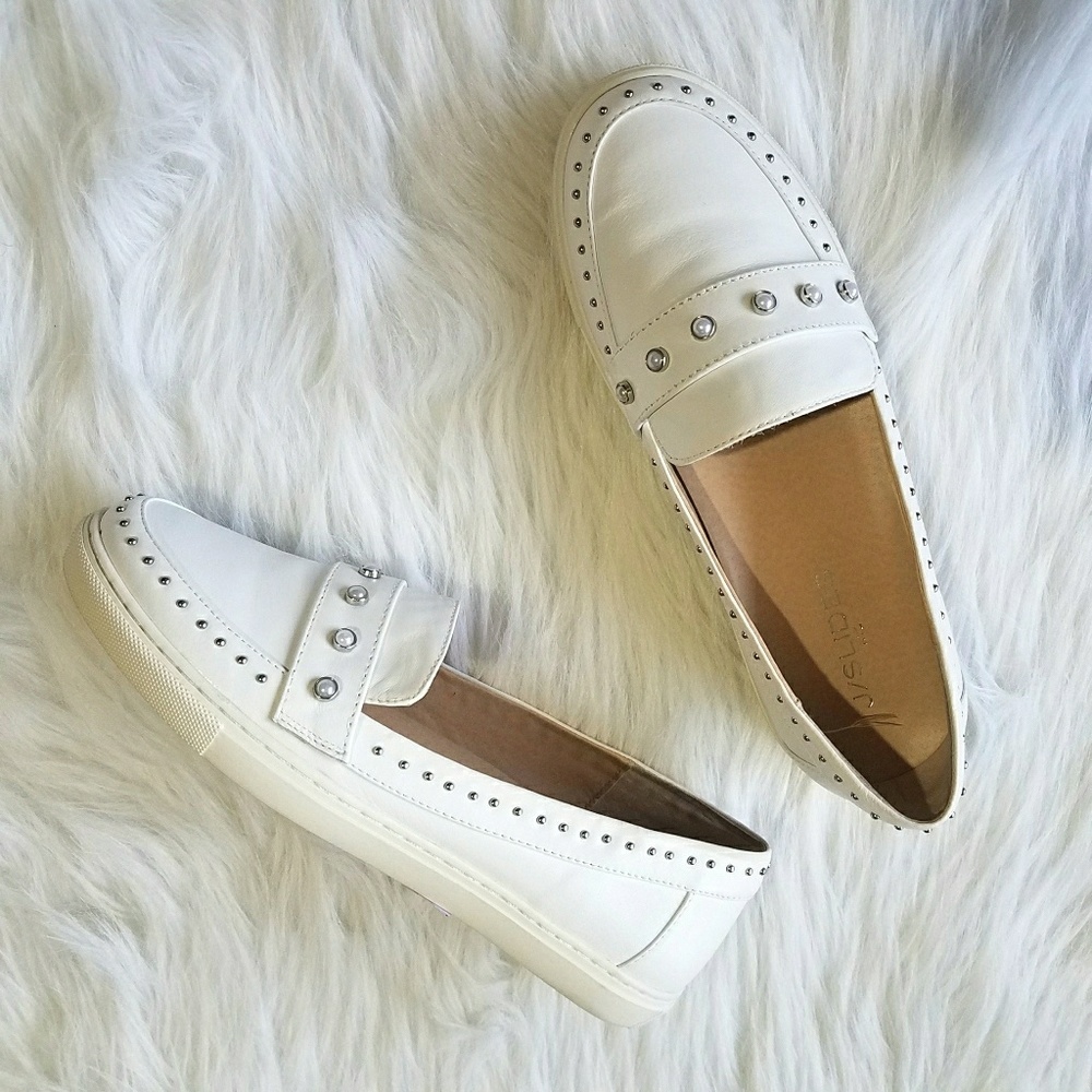 J Slides Pearl & Studded Slip-on Sneakers