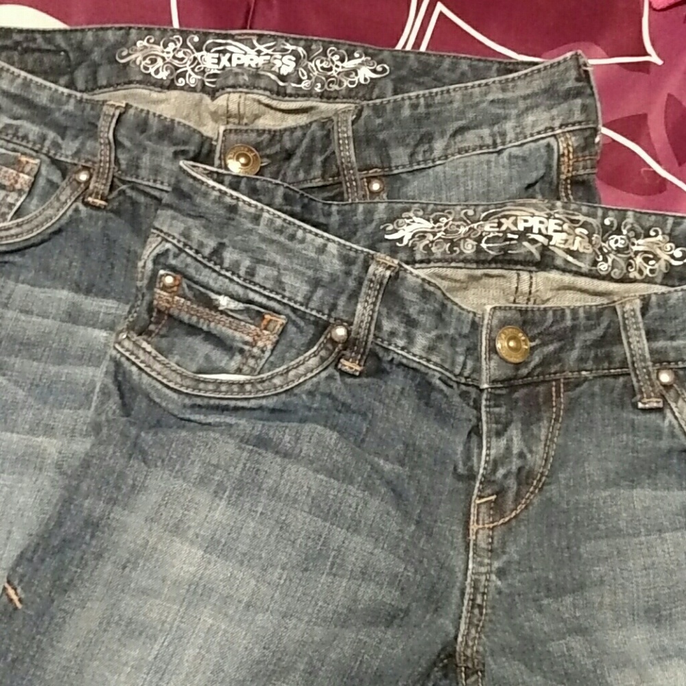 Lot of Express jeans size 2R